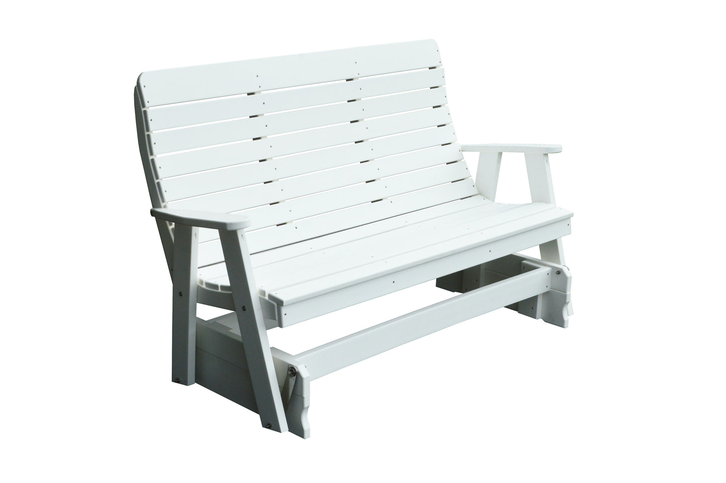 Bryton Park Poly Furniture Recycled Plastic 5' Poly High Back Winston Glider - LEAD TIME TO SHIP 10 BUSINESS DAYS