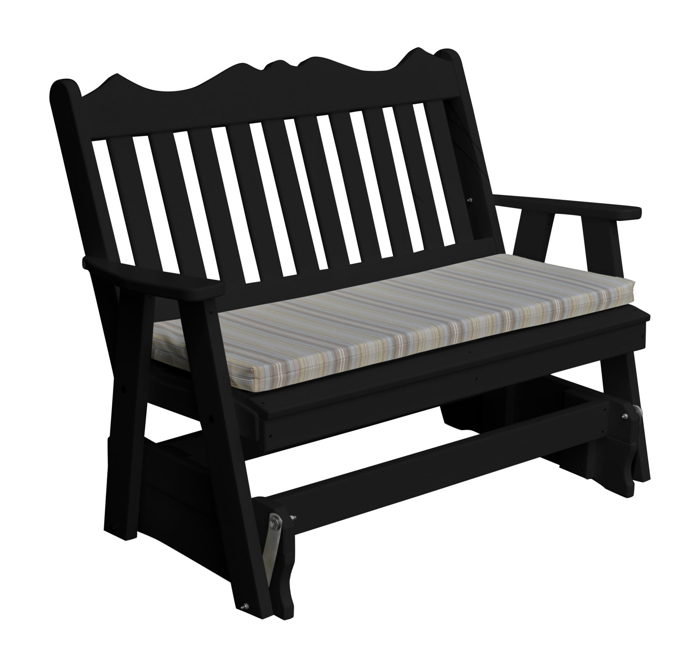 Bryton Park Poly Furniture Royal English Recycled Plastic 4ft Glider Chair - LEAD TIME TO SHIP 10 BUSINESS DAYS
