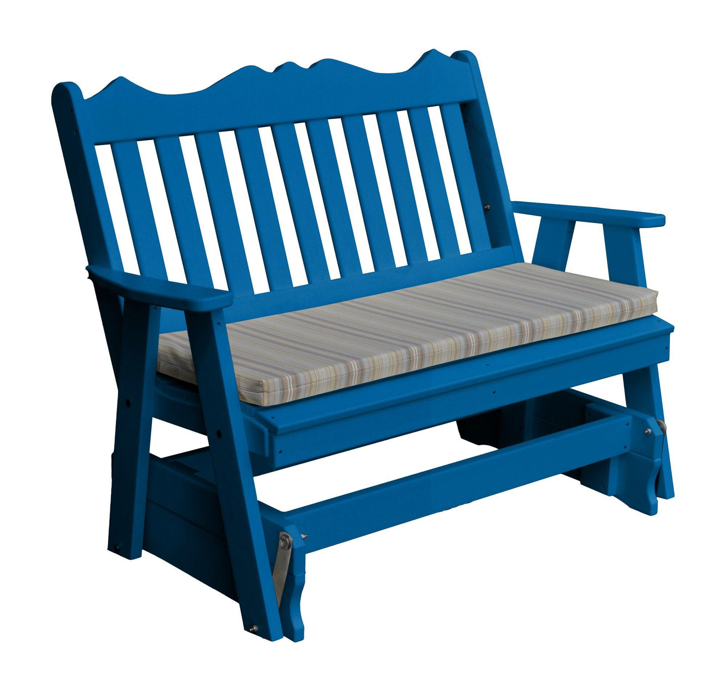 Bryton Park Poly Furniture Royal English Recycled Plastic 4ft Glider Chair - LEAD TIME TO SHIP 10 BUSINESS DAYS