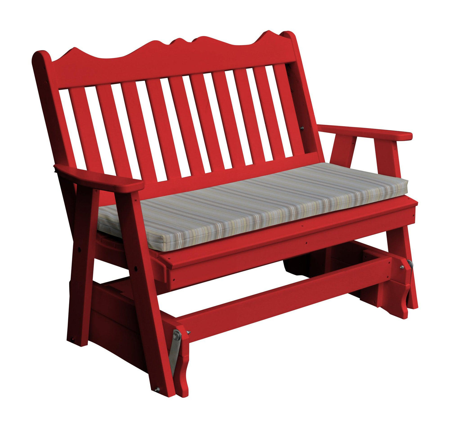 Bryton Park Poly Furniture Royal English Recycled Plastic 4ft Glider Chair - LEAD TIME TO SHIP 10 BUSINESS DAYS