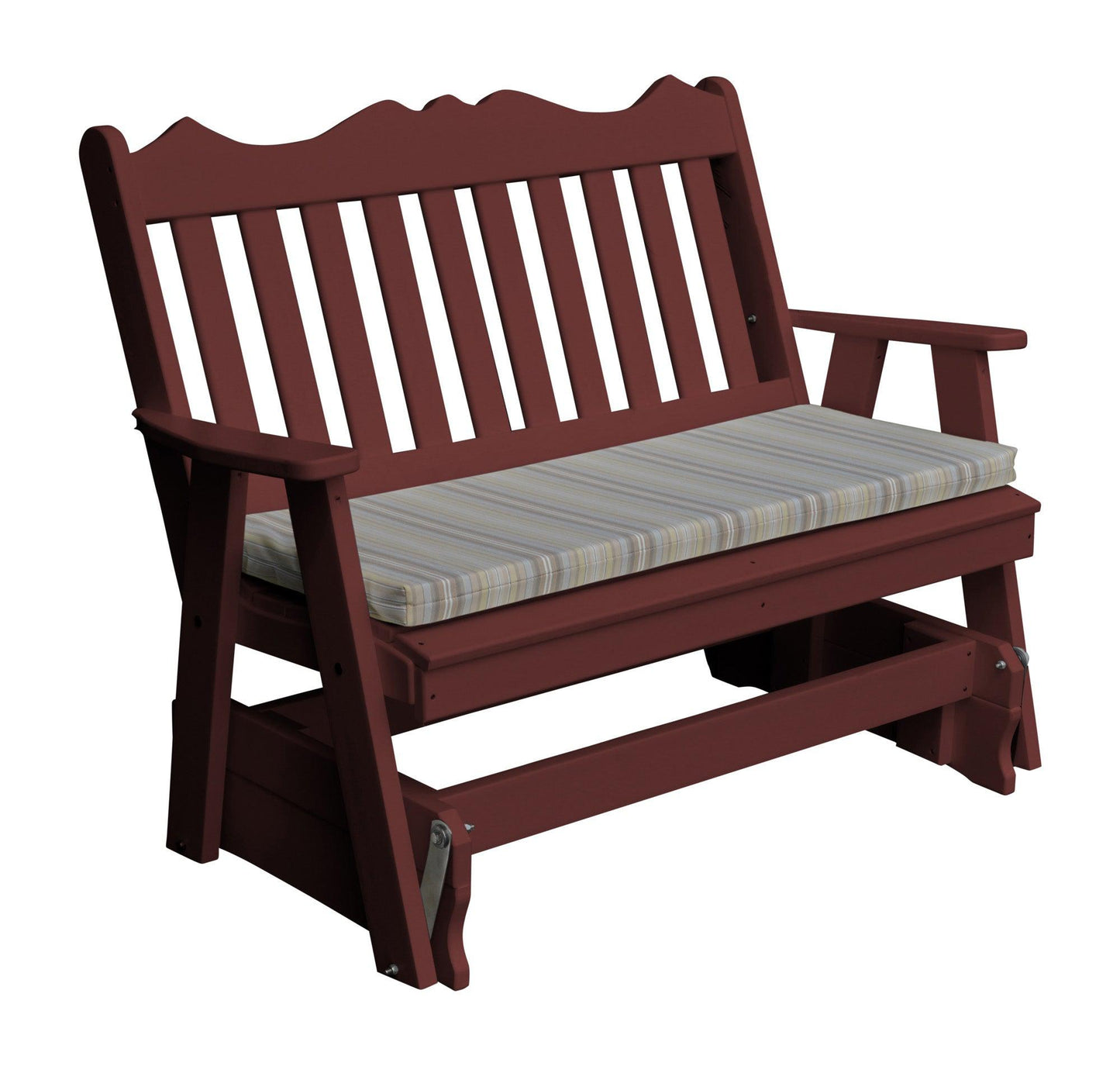 Bryton Park Poly Furniture Royal English Recycled Plastic 4ft Glider Chair - LEAD TIME TO SHIP 10 BUSINESS DAYS