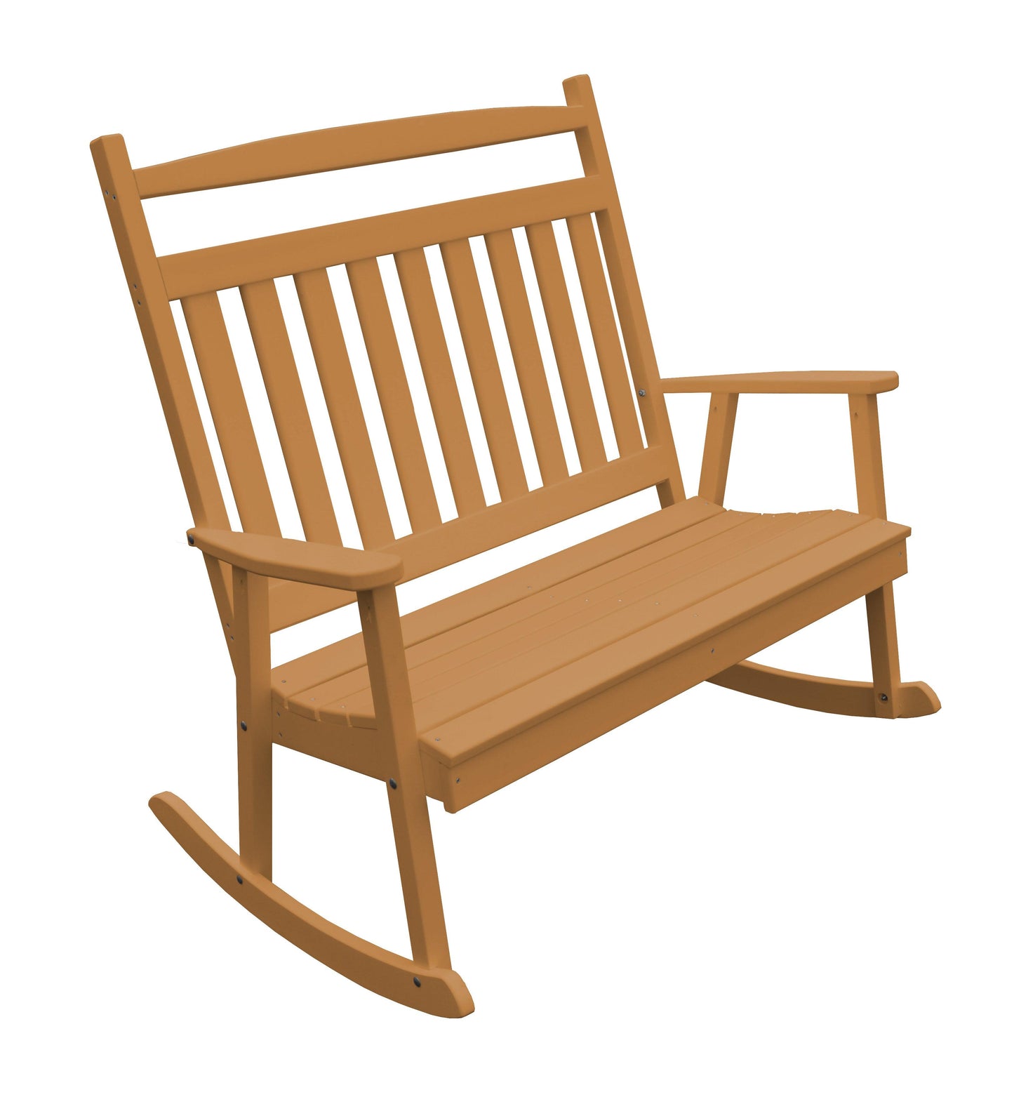 A&L Furniture Company Recycled Plastic Classic Double Rocking Chair - LEAD TIME TO SHIP 10 BUSINESS DAYS