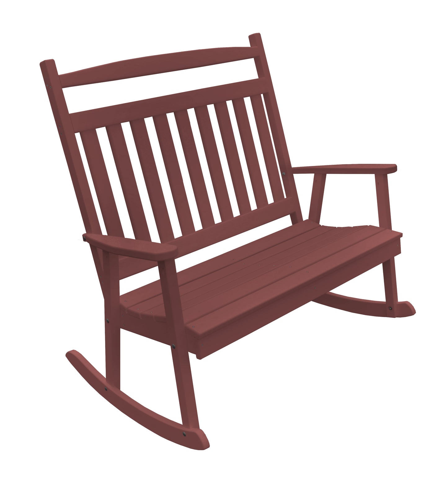 A&L Furniture Company Recycled Plastic Classic Double Rocking Chair - LEAD TIME TO SHIP 10 BUSINESS DAYS