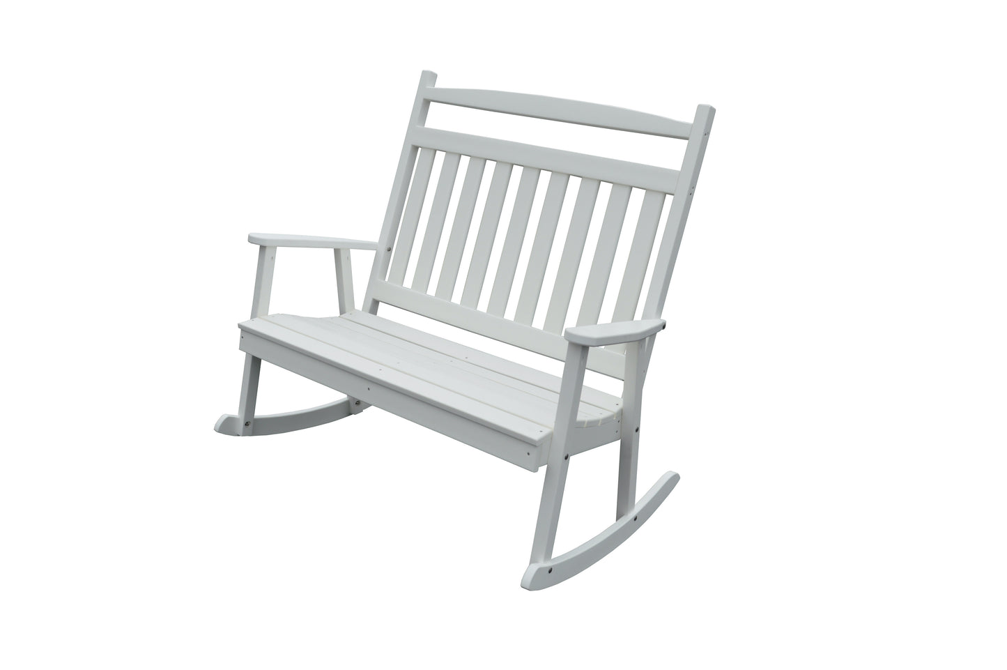 A&L Furniture Company Recycled Plastic Classic Double Rocking Chair - LEAD TIME TO SHIP 10 BUSINESS DAYS