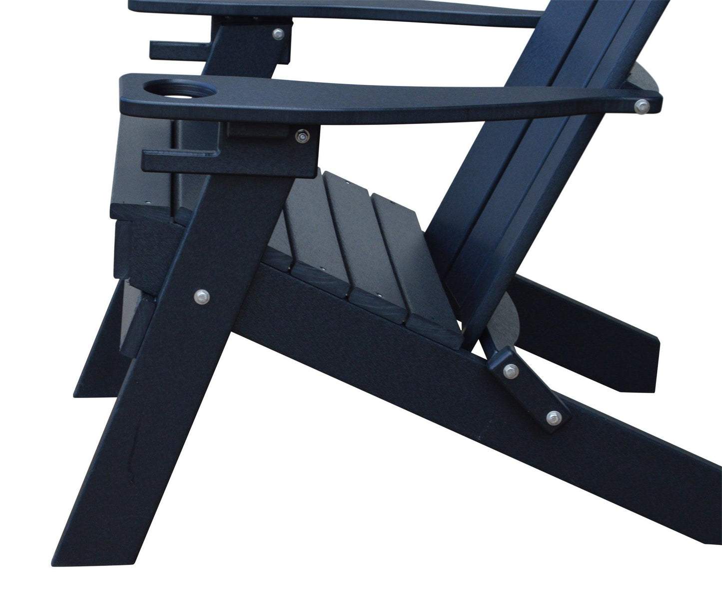 A&L Furniture Co. Amish Made Poly Hampton Folding Adirondack Chair w/2 cupholders - LEAD TIME TO SHIP 10 BUSINESS DAYS