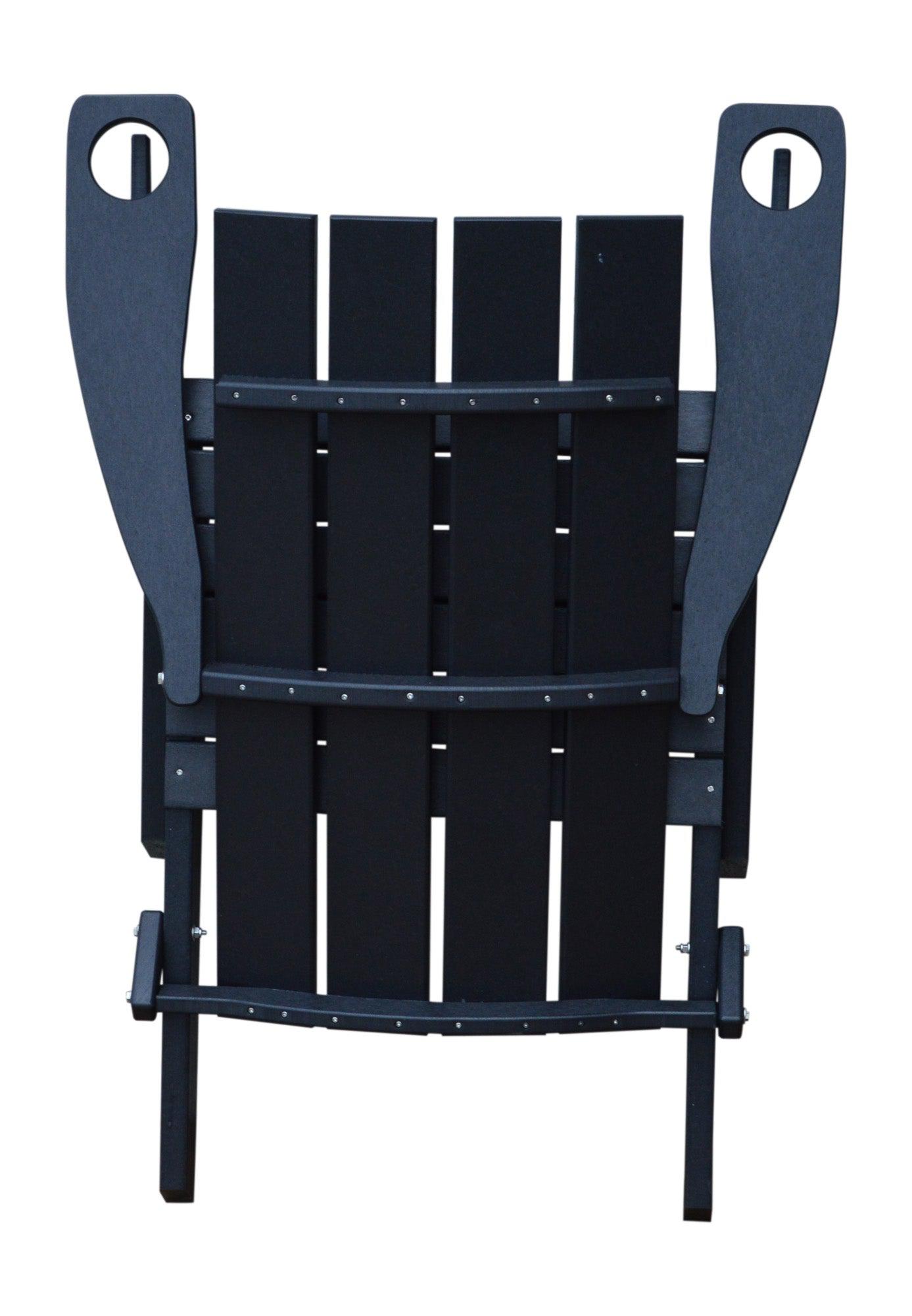 A&L Furniture Co. Amish Made Poly Hampton Folding Adirondack Chair w/2 cupholders - LEAD TIME TO SHIP 10 BUSINESS DAYS