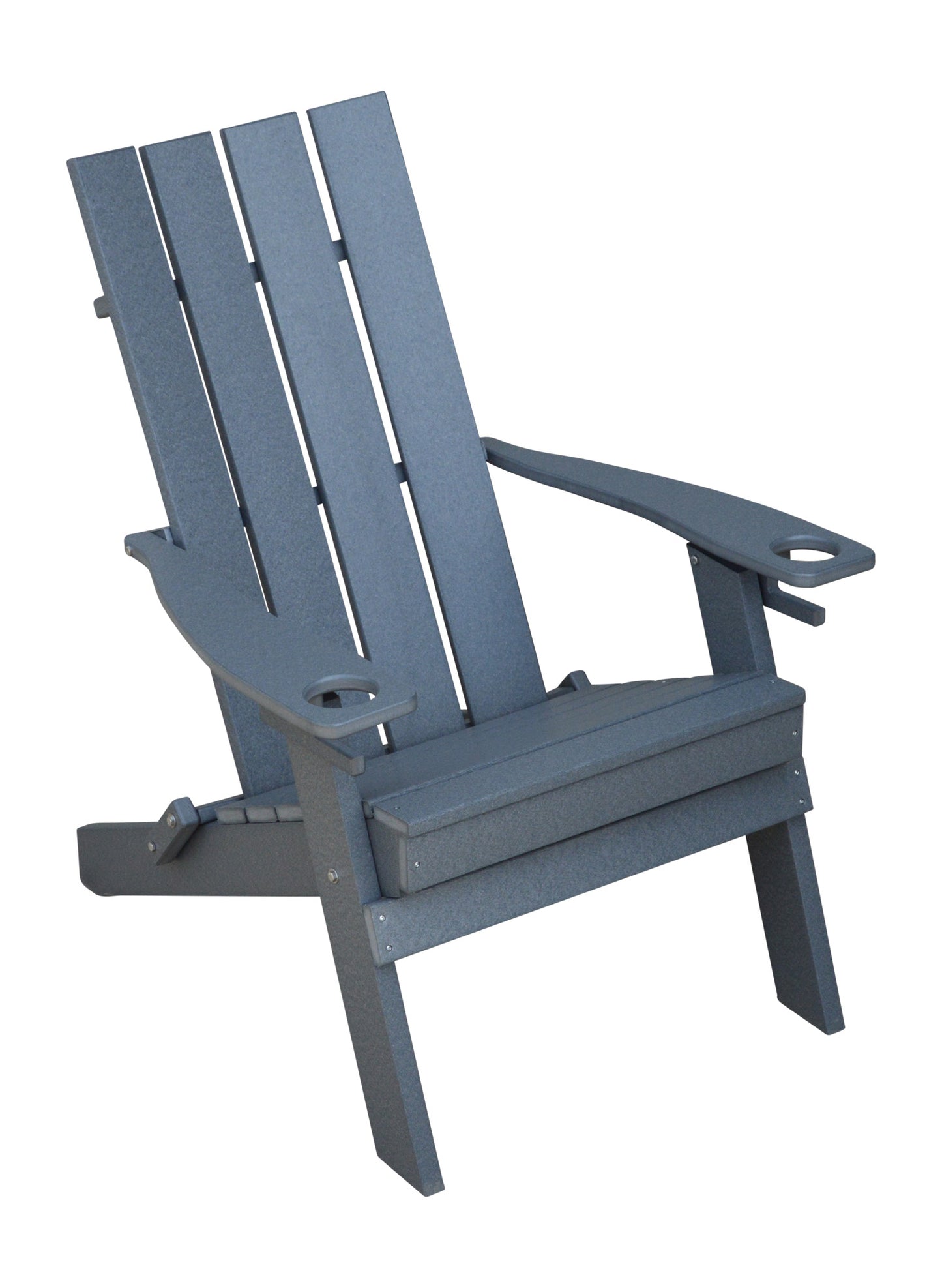 A&L Furniture Co. Amish Made Poly Hampton Folding Adirondack Chair w/2 cupholders - LEAD TIME TO SHIP 10 BUSINESS DAYS