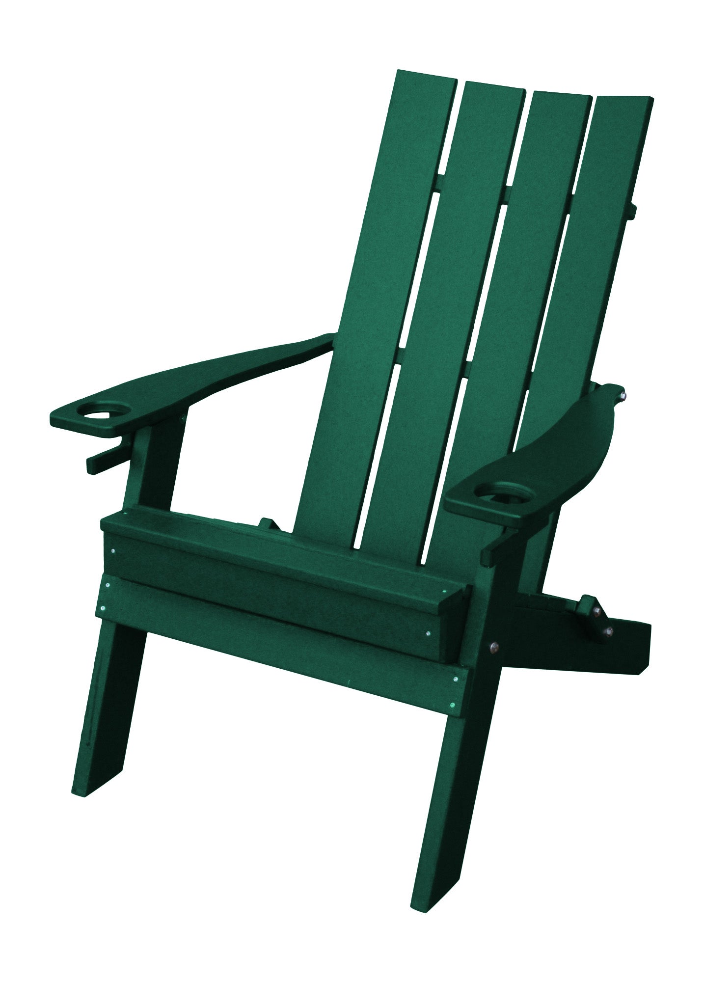 Bryton Park Poly Furniture  Amish Made Poly Hampton Folding Adirondack Chair w/2 cupholders - LEAD TIME TO SHIP 10 BUSINESS DAYS
