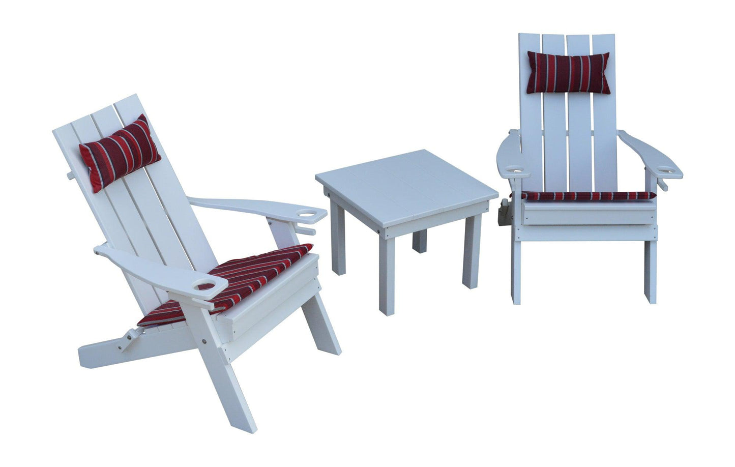 A&L Furniture Co. Amish Made Poly Hampton Folding Adirondack Chair w/2 cupholders - LEAD TIME TO SHIP 10 BUSINESS DAYS