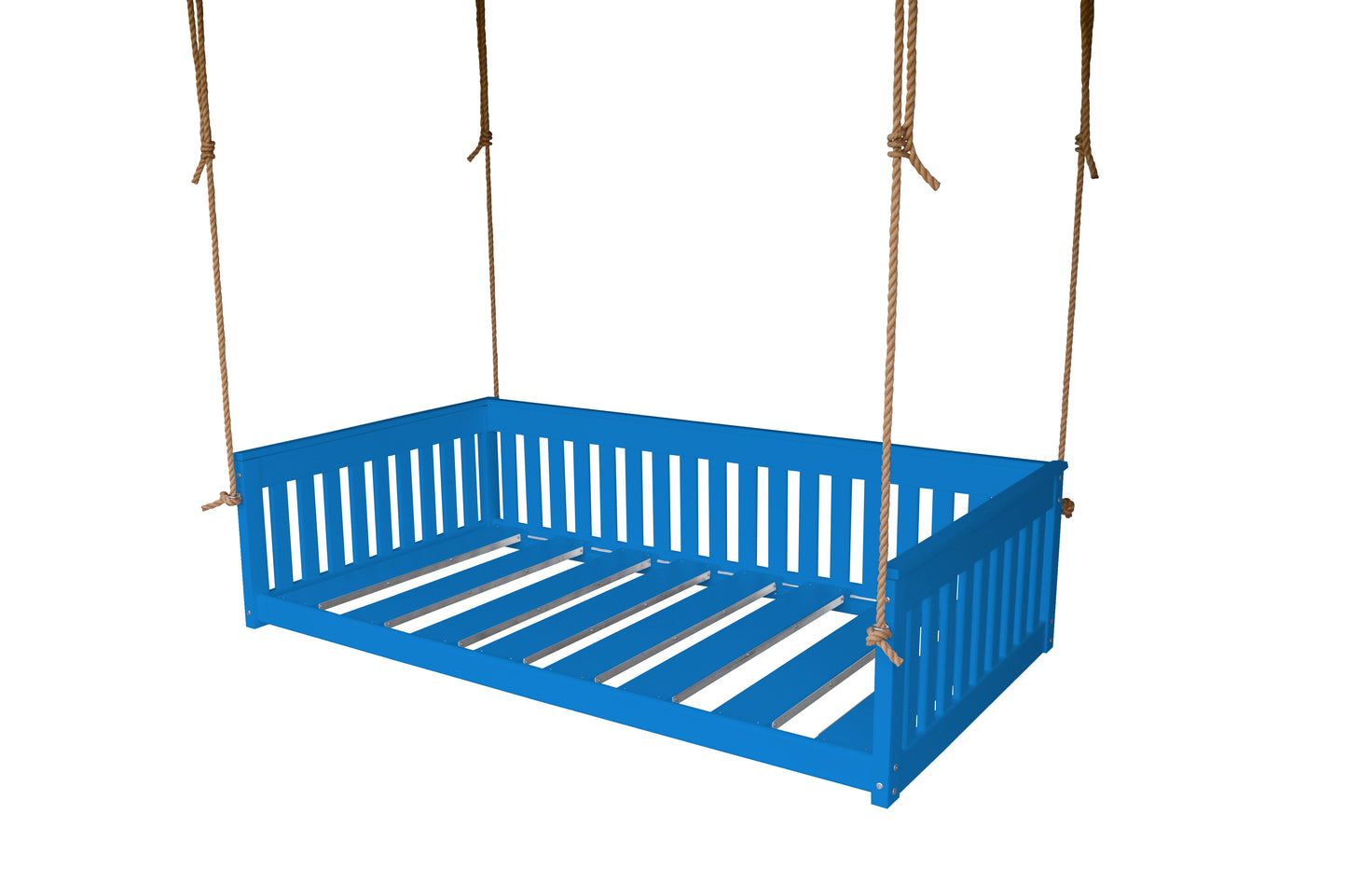 Bryton Park Poly Furniture Amish Made Recycled Plastic Twin Mission Hanging Daybed w Rope - LEAD TIME TO SHIP 10 BUSINESS DAYS
