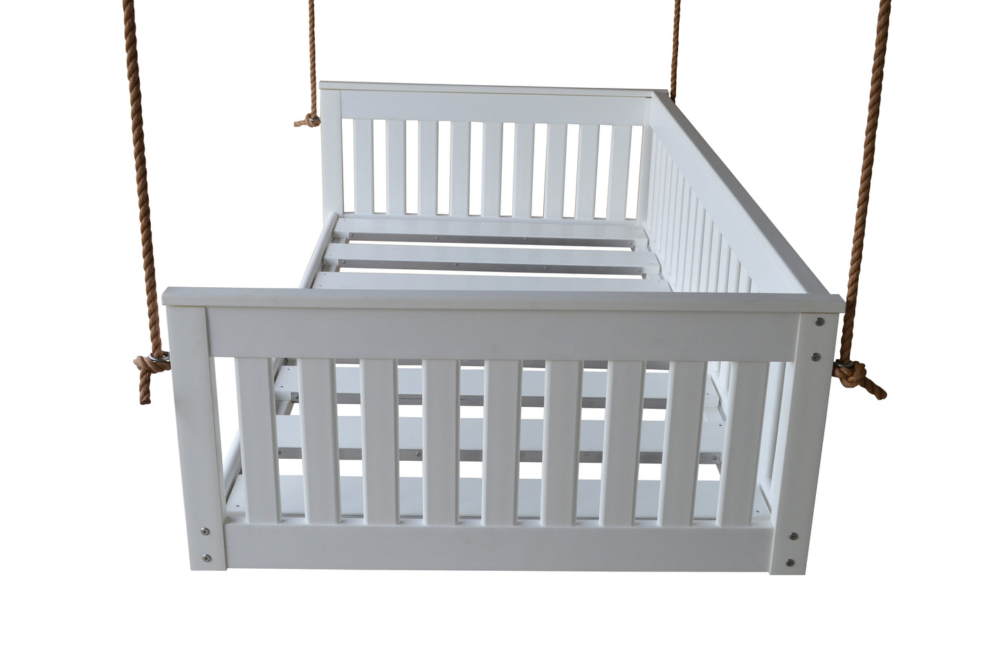 Bryton Park Poly Furniture Amish Made Recycled Plastic Twin Mission Hanging Daybed w Rope - LEAD TIME TO SHIP 10 BUSINESS DAYS