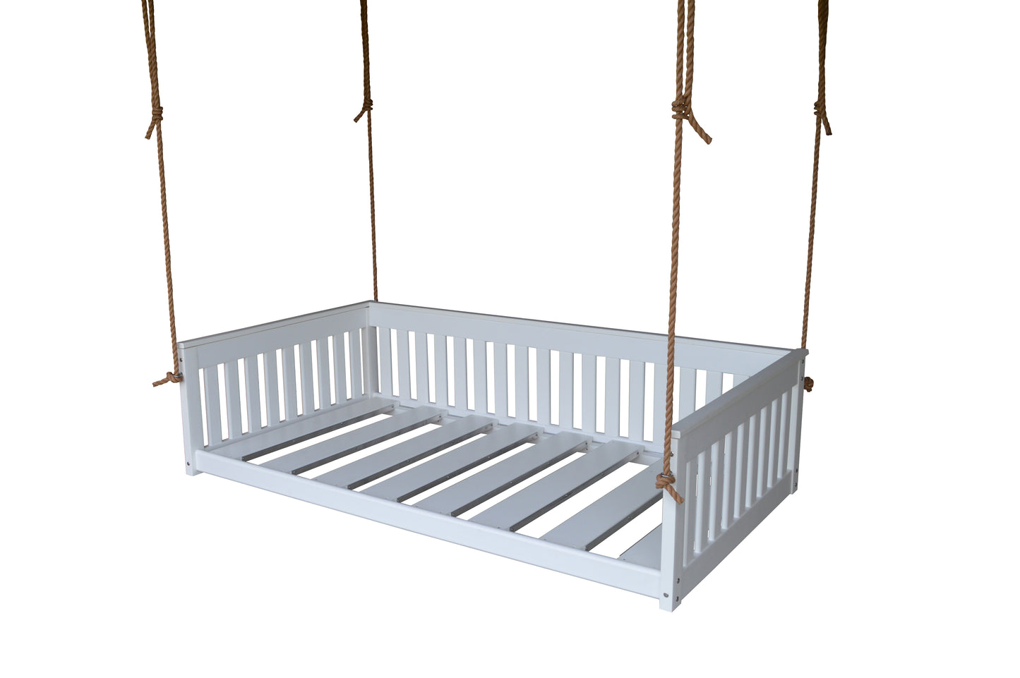 Bryton Park Poly Furniture Amish Made Recycled Plastic Twin Mission Hanging Daybed w Rope - LEAD TIME TO SHIP 10 BUSINESS DAYS