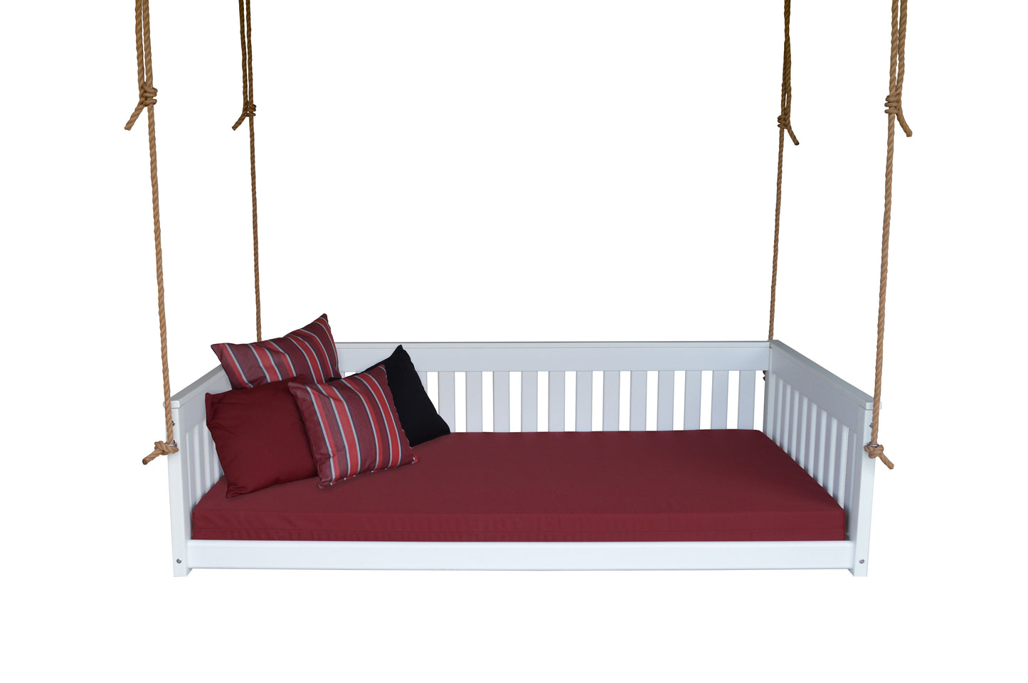 Bryton Park Poly Furniture Amish Made Recycled Plastic Twin Mission Hanging Daybed w Rope - LEAD TIME TO SHIP 10 BUSINESS DAYS