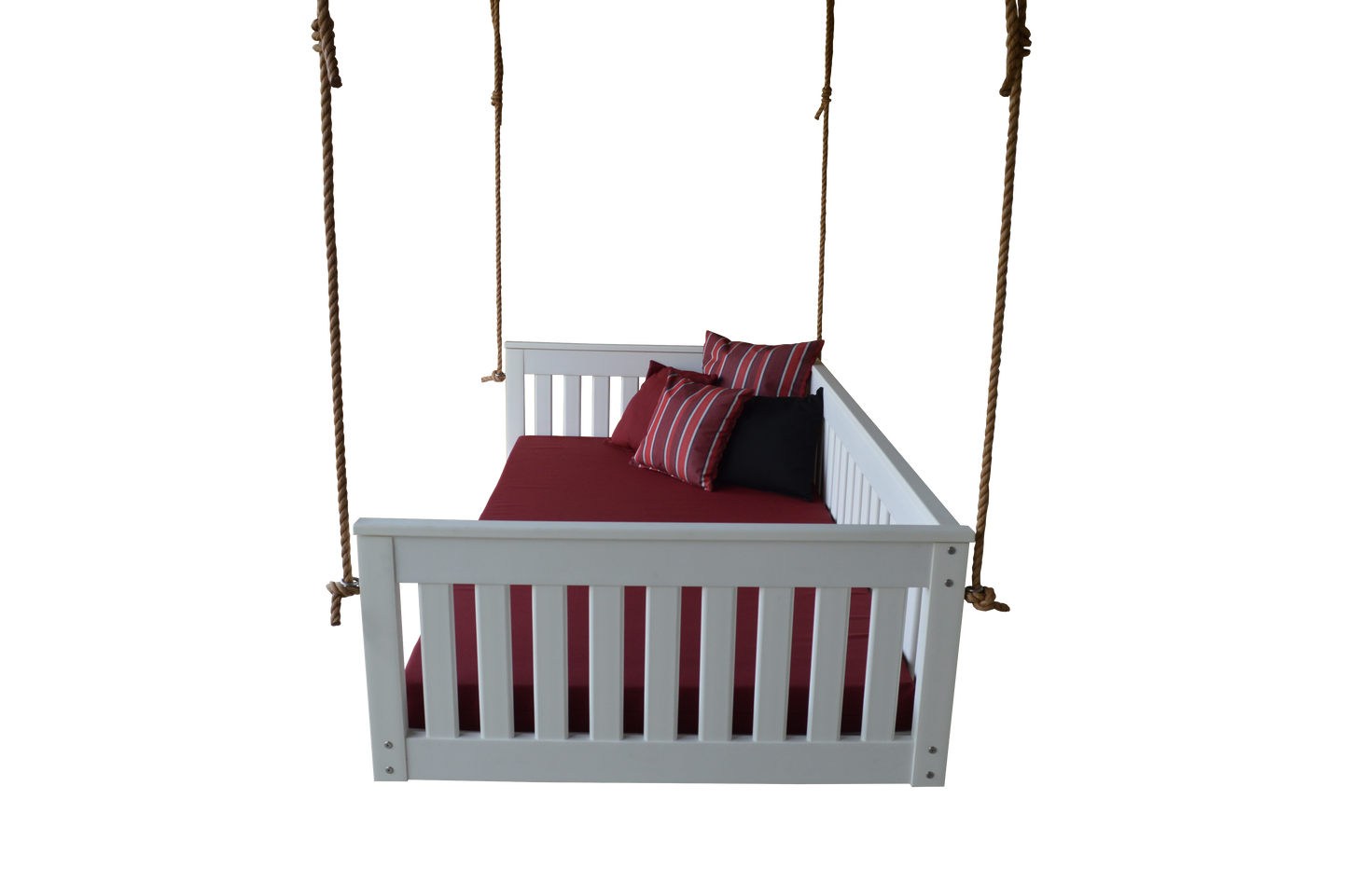 Bryton Park Poly Furniture Amish Made Recycled Plastic Twin Mission Hanging Daybed w Rope - LEAD TIME TO SHIP 10 BUSINESS DAYS