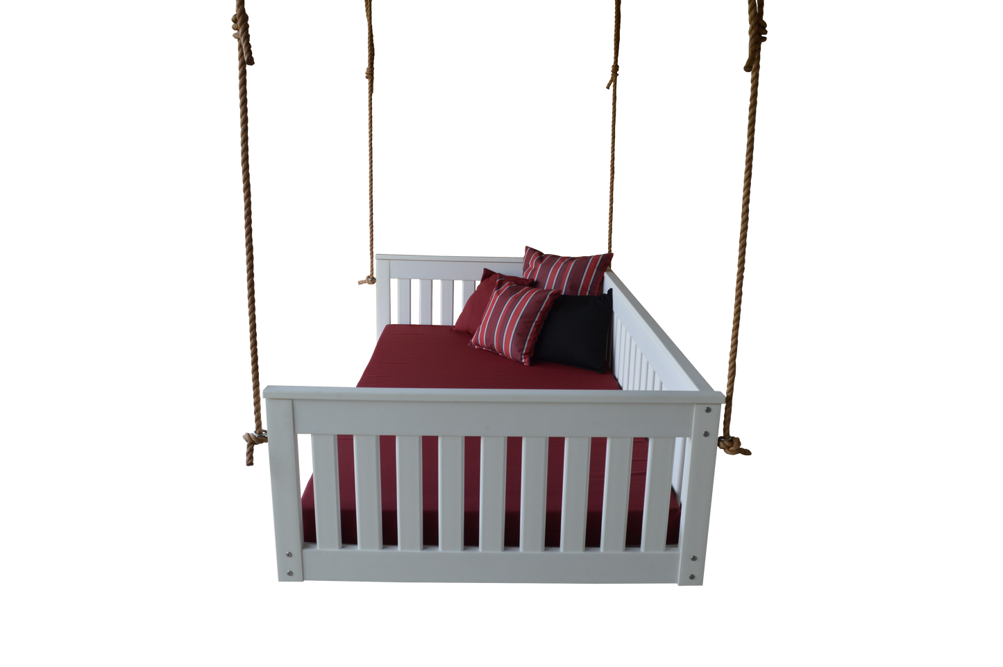 A&L Furniture Co. Amish Made Recycled Plastic Twin Mission Hanging Daybed w Rope - LEAD TIME TO SHIP 10 BUSINESS DAYS