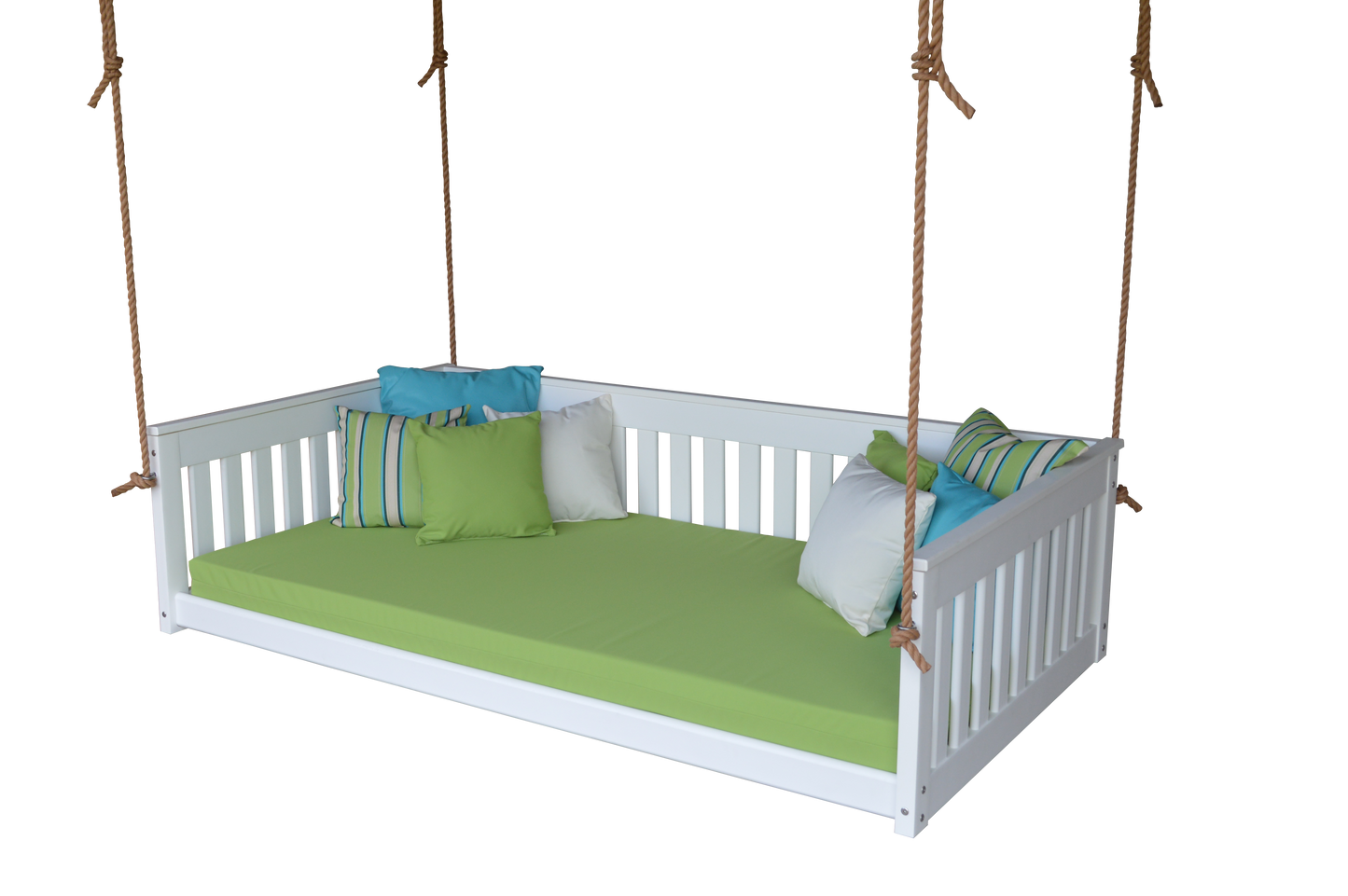 Bryton Park Poly Furniture Amish Made Recycled Plastic Twin Mission Hanging Daybed w Rope - LEAD TIME TO SHIP 10 BUSINESS DAYS