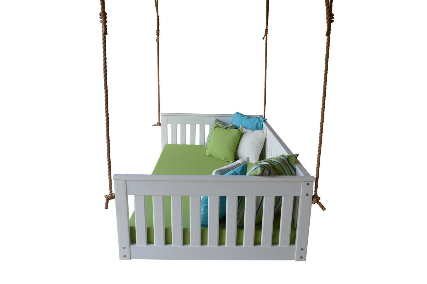 Bryton Park Poly Furniture Amish Made Recycled Plastic Twin Mission Hanging Daybed w Rope - LEAD TIME TO SHIP 10 BUSINESS DAYS