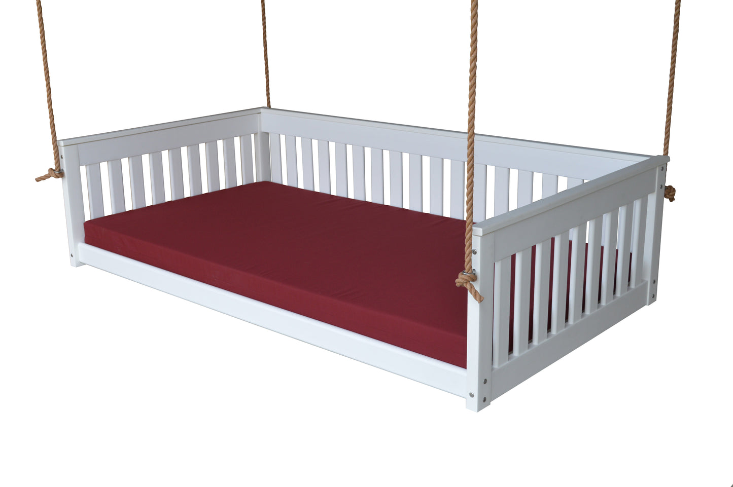 Bryton Park Poly Furniture Amish Made Recycled Plastic Twin Mission Hanging Daybed w Rope - LEAD TIME TO SHIP 10 BUSINESS DAYS