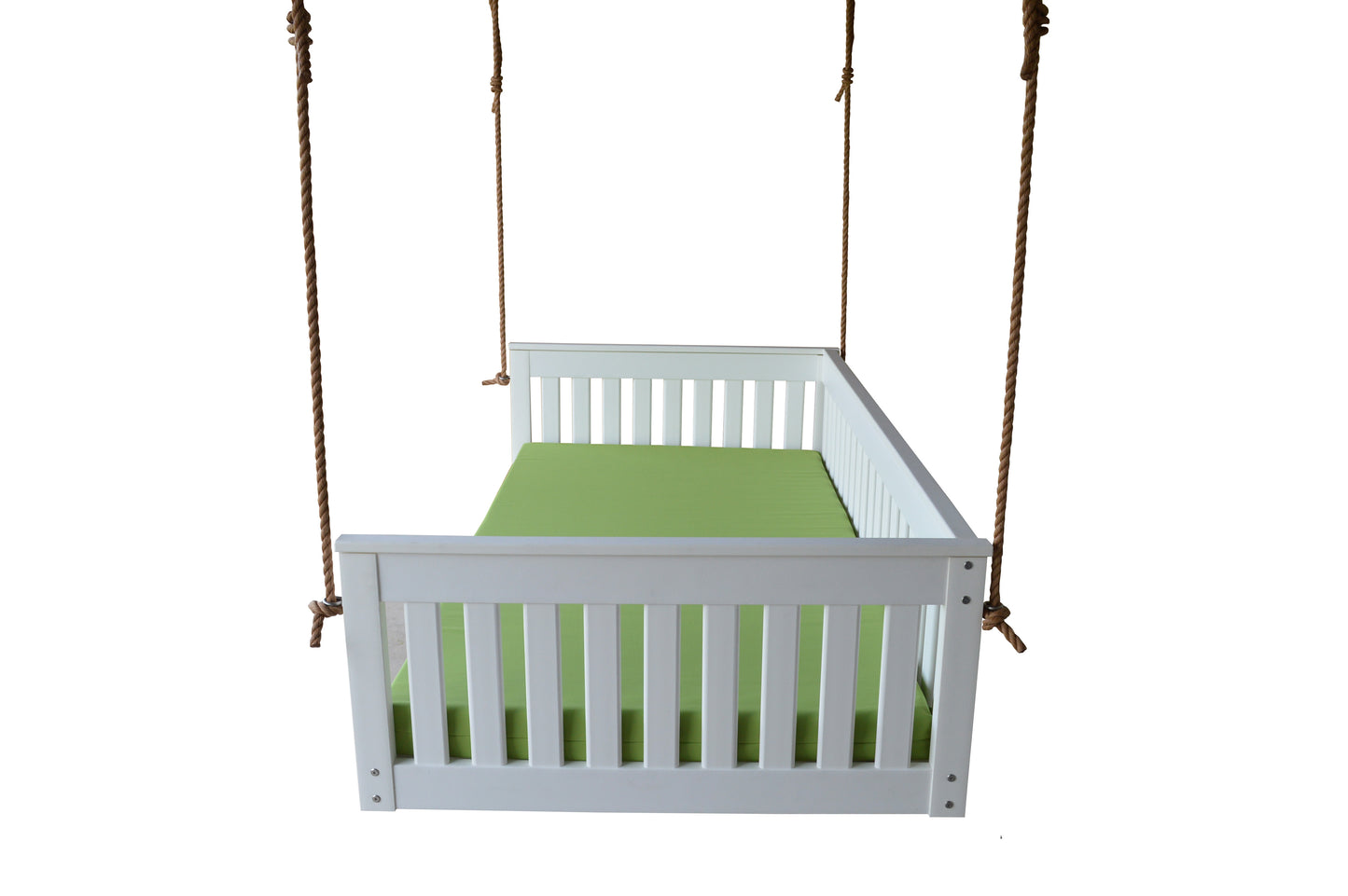 Bryton Park Poly Furniture Amish Made Recycled Plastic Twin Mission Hanging Daybed w Rope - LEAD TIME TO SHIP 10 BUSINESS DAYS
