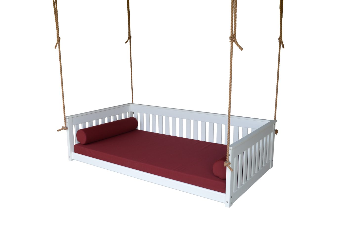 Bryton Park Poly Furniture Amish Made Recycled Plastic Twin Mission Hanging Daybed w Rope - LEAD TIME TO SHIP 10 BUSINESS DAYS