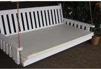 A & L Furniture Co. 75" Swing Bed Cushion (4" Thick)  - Ships FREE in 5-7 Business days - Rocking Furniture