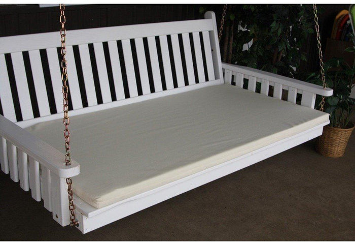 A & L Furniture Co. 75" Swing Bed Cushion (4" Thick)  - Ships FREE in 5-7 Business days - Rocking Furniture