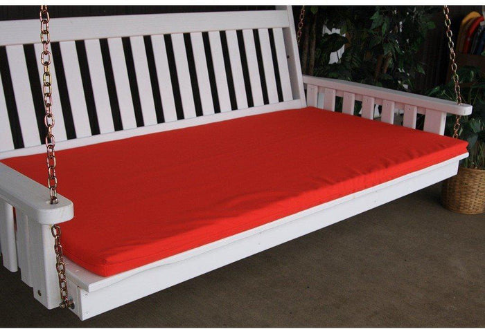 A & L Furniture Co. 75" Swing Bed Cushion (4" Thick)  - Ships FREE in 5-7 Business days - Rocking Furniture