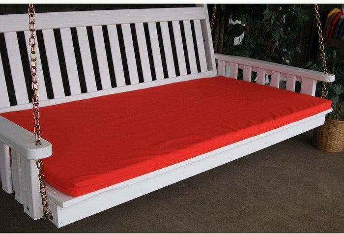 A & L Furniture Co. 6' Swing Bed Cushion (4" Thick)  - Ships FREE in 5-7 Business days - Rocking Furniture