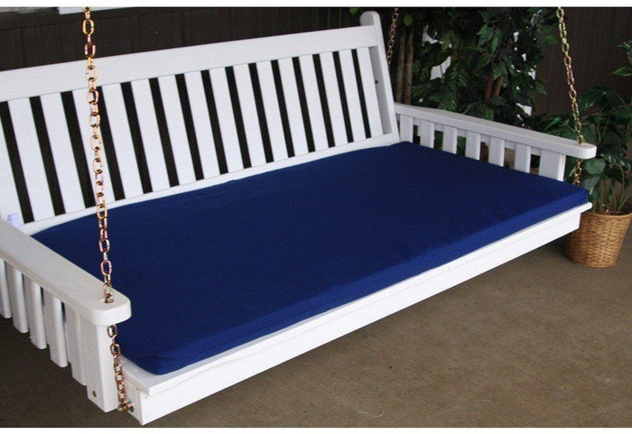 A & L Furniture Co. 75" Swing Bed Cushion (4" Thick)  - Ships FREE in 5-7 Business days - Rocking Furniture