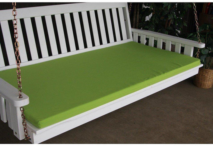 A & L Furniture Co. 6' Swing Bed Cushion (4" Thick)  - Ships FREE in 5-7 Business days - Rocking Furniture