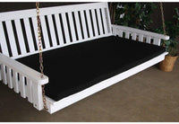 A & L Furniture Co. 75" Swing Bed Cushion (4" Thick)  - Ships FREE in 5-7 Business days - Rocking Furniture