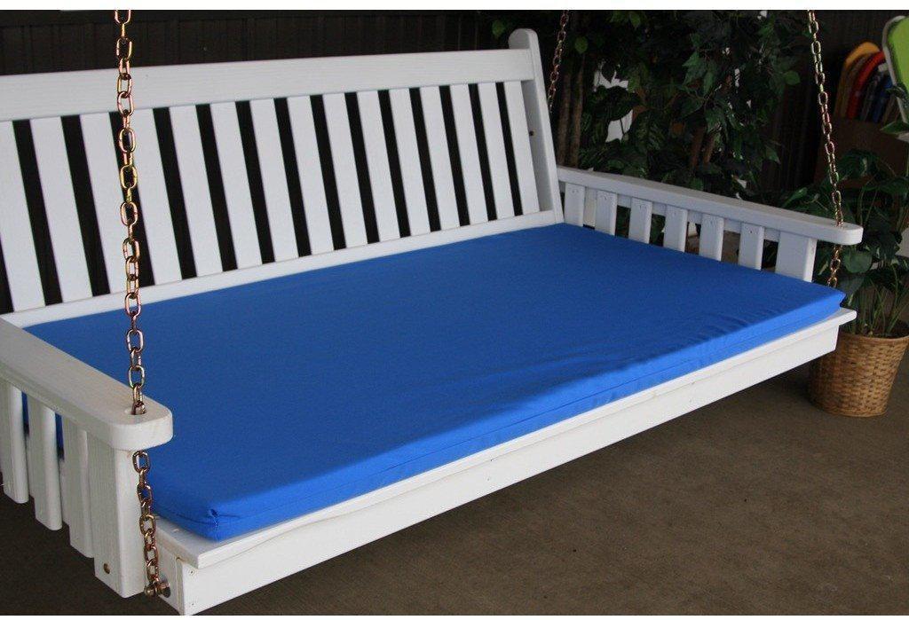 A & L Furniture Co. 75" Swing Bed Cushion (4" Thick)  - Ships FREE in 5-7 Business days - Rocking Furniture