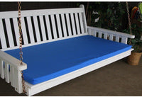 A & L Furniture Co. 75" Swing Bed Cushion (4" Thick)  - Ships FREE in 5-7 Business days - Rocking Furniture