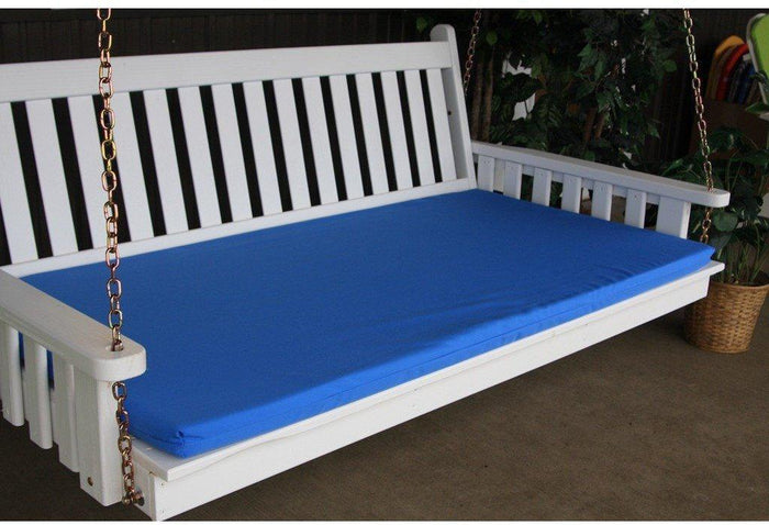 A & L Furniture Co. 75" Swing Bed Cushion (4" Thick)  - Ships FREE in 5-7 Business days - Rocking Furniture