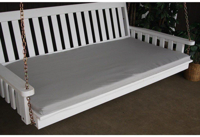A & L Furniture Co. 6' Swing Bed Cushion (4" Thick)  - Ships FREE in 5-7 Business days - Rocking Furniture