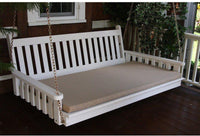 A & L Furniture Co. 75" Swing Bed Cushion (4" Thick)  - Ships FREE in 5-7 Business days - Rocking Furniture
