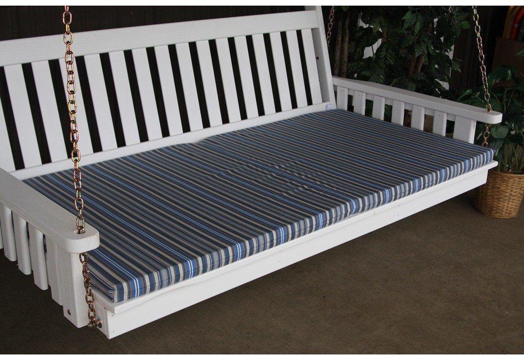 A & L Furniture Co. 75" Swing Bed Cushion (4" Thick)  - Ships FREE in 5-7 Business days - Rocking Furniture