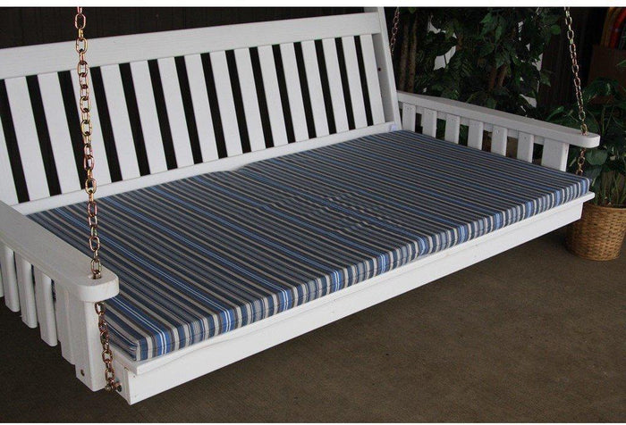A & L Furniture Co. 75" Swing Bed Cushion (4" Thick)  - Ships FREE in 5-7 Business days - Rocking Furniture