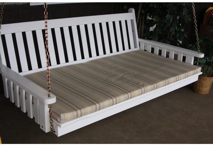 A & L Furniture Co. 6' Swing Bed Cushion (4" Thick)  - Ships FREE in 5-7 Business days - Rocking Furniture