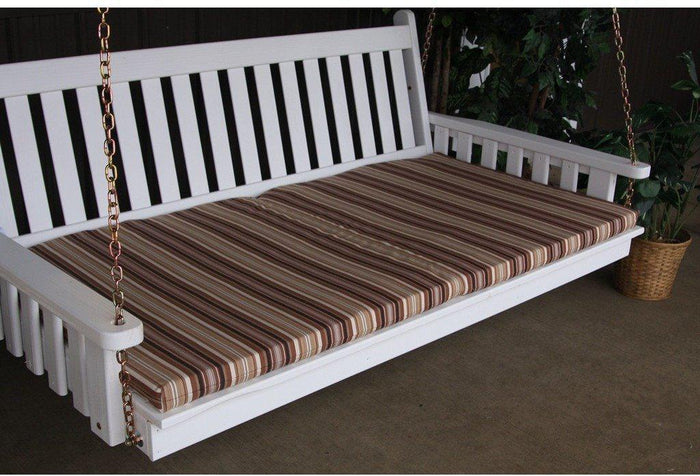 A & L Furniture Co. 75" Swing Bed Cushion (4" Thick)  - Ships FREE in 5-7 Business days - Rocking Furniture