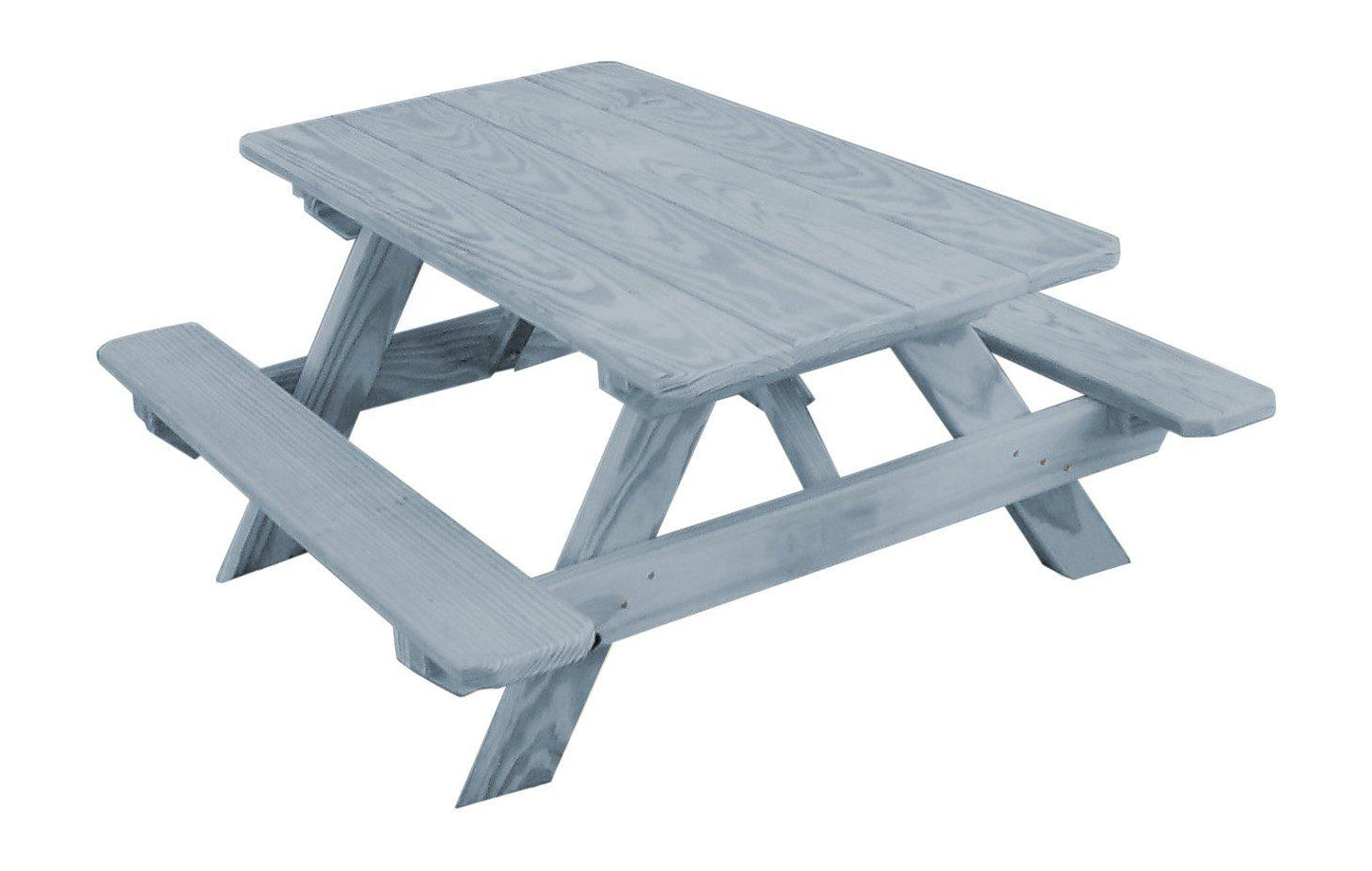 A&L Furniture Co. Yellow Pine Kid's Table (22" Wide) - Specify for FREE 2" Umbrella Hole - LEAD TIME TO SHIP 10 BUSINESS DAYS
