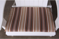 A & L Furniture Sundown Agora 22"L 17"W 1"T Rocking Chair Seat Cushion  - Ships FREE in 5-7 Business days - Rocking Furniture