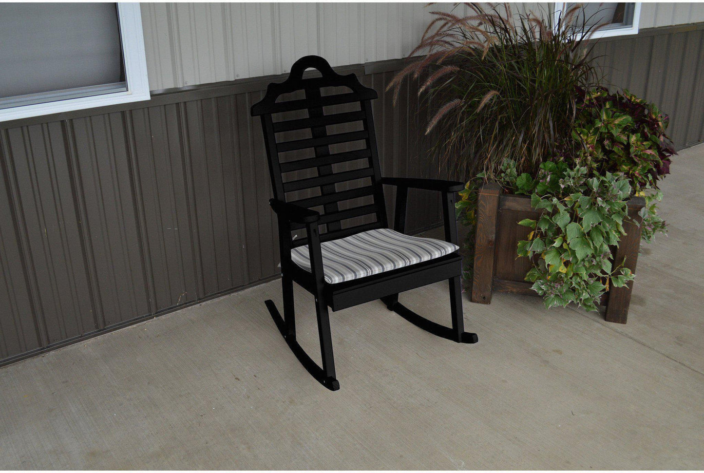 A & L Furniture Sundown Agora 22"L 17"W 1"T Rocking Chair Seat Cushion  - Ships FREE in 5-7 Business days - Rocking Furniture