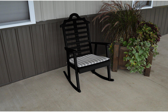 A & L Furniture Sundown Agora 22"L 17"W 1"T Rocking Chair Seat Cushion  - Ships FREE in 5-7 Business days - Rocking Furniture