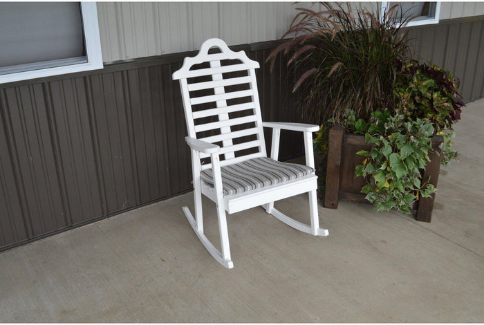 A & L Furniture Sundown Agora 22"L 17"W 1"T Rocking Chair Seat Cushion  - Ships FREE in 5-7 Business days - Rocking Furniture
