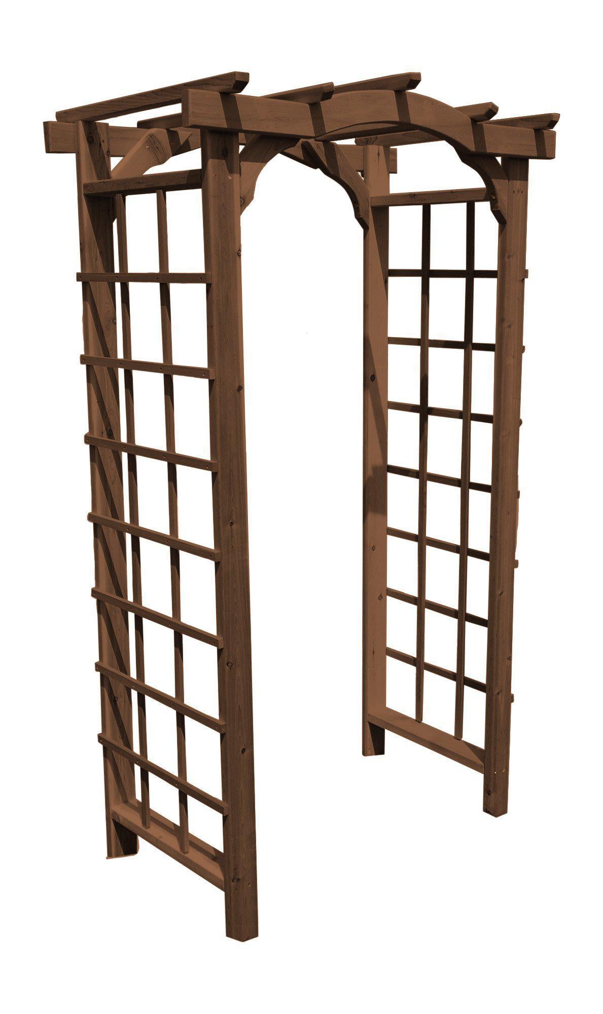 A&L Furniture Co. Western Red Cedar 4' Madison Arbor - LEAD TIME TO SHIP 4 WEEKS OR LESS