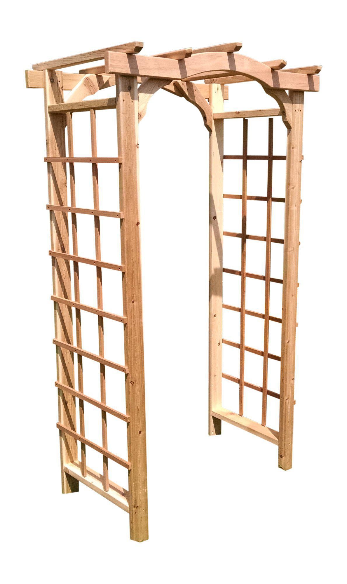 A&L Furniture Co. Western Red Cedar 4' Madison Arbor - LEAD TIME TO SHIP 4 WEEKS OR LESS