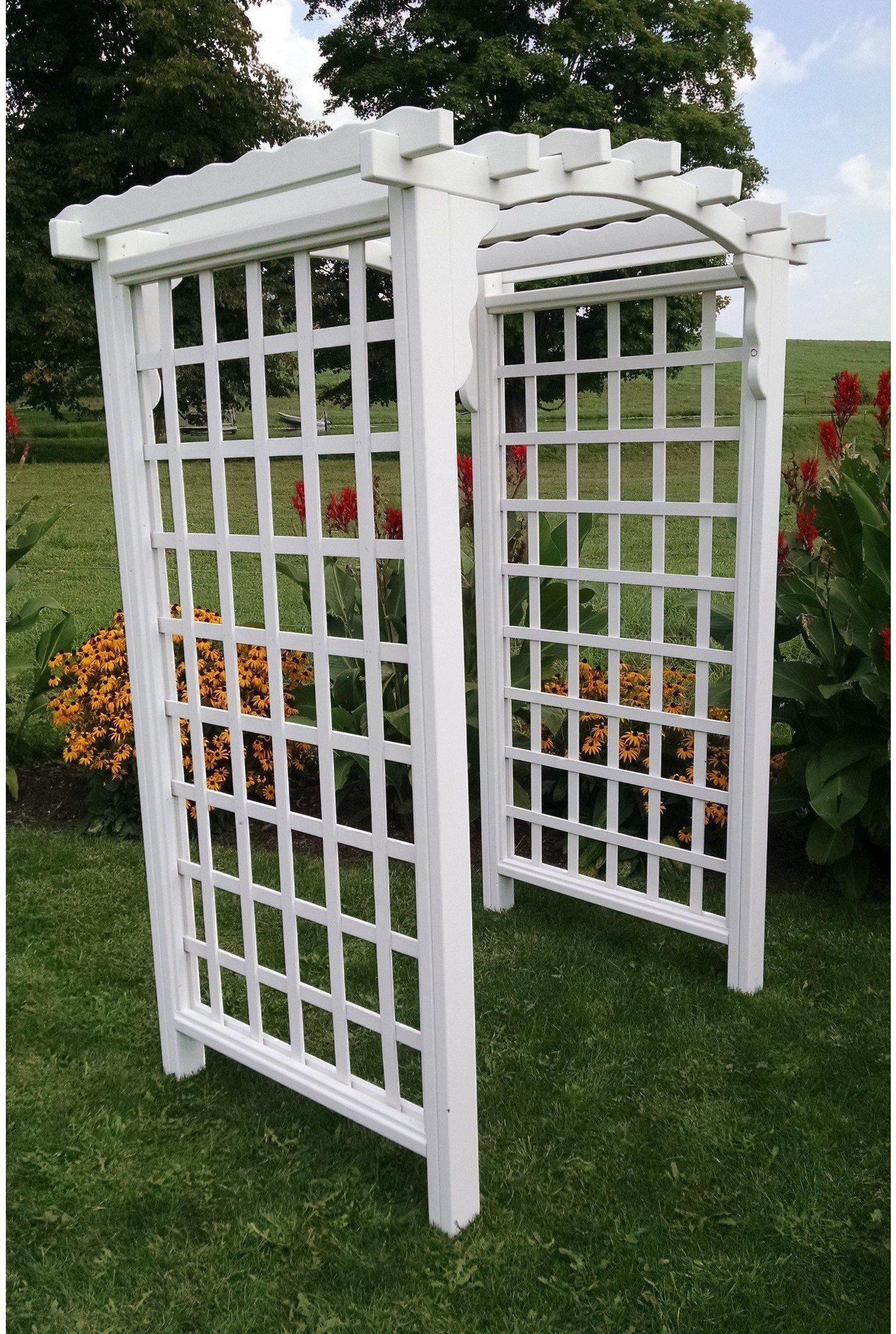 A & L FURNITURE CO. 5' Cambridge Pressure Treated Pine Arbor  - Ships FREE in 5-7 Business days - Rocking Furniture