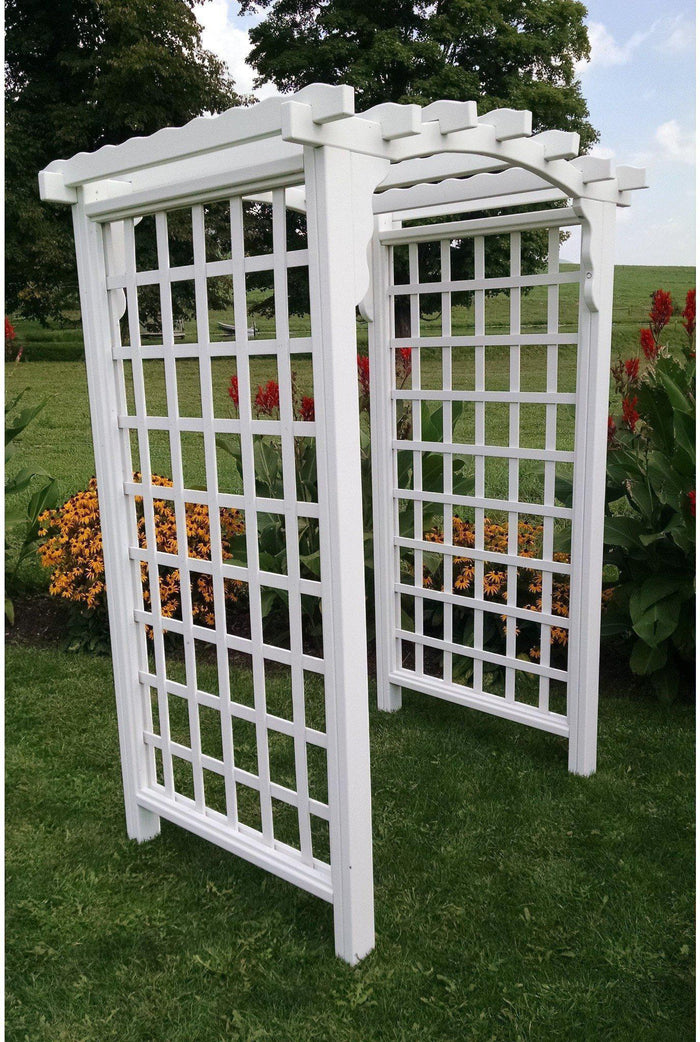 A & L FURNITURE CO. 5' Cambridge Pressure Treated Pine Arbor  - Ships FREE in 5-7 Business days - Rocking Furniture