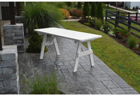 A & L Furniture Co. Yellow Pines 6' Traditional Table Only - Specify for Free 2" Umbrella Hole  - Ships FREE in 5-7 Business days - Rocking Furniture